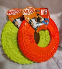Nerf Dog Flyer Dog Toy Flying Disc Lightweight Durable Floats 10  Set Of Two