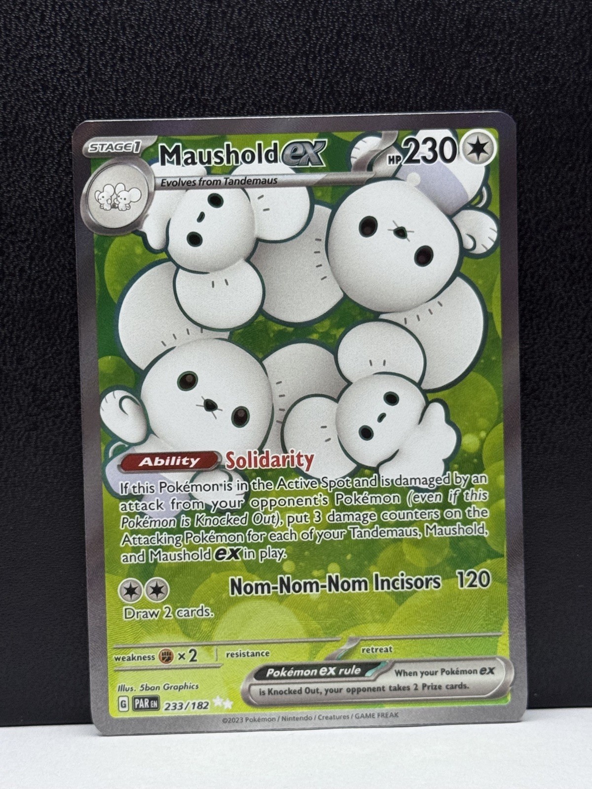 Maushold ex 233/182 Ultra Rare Paradox Rift Pokémon Card NM