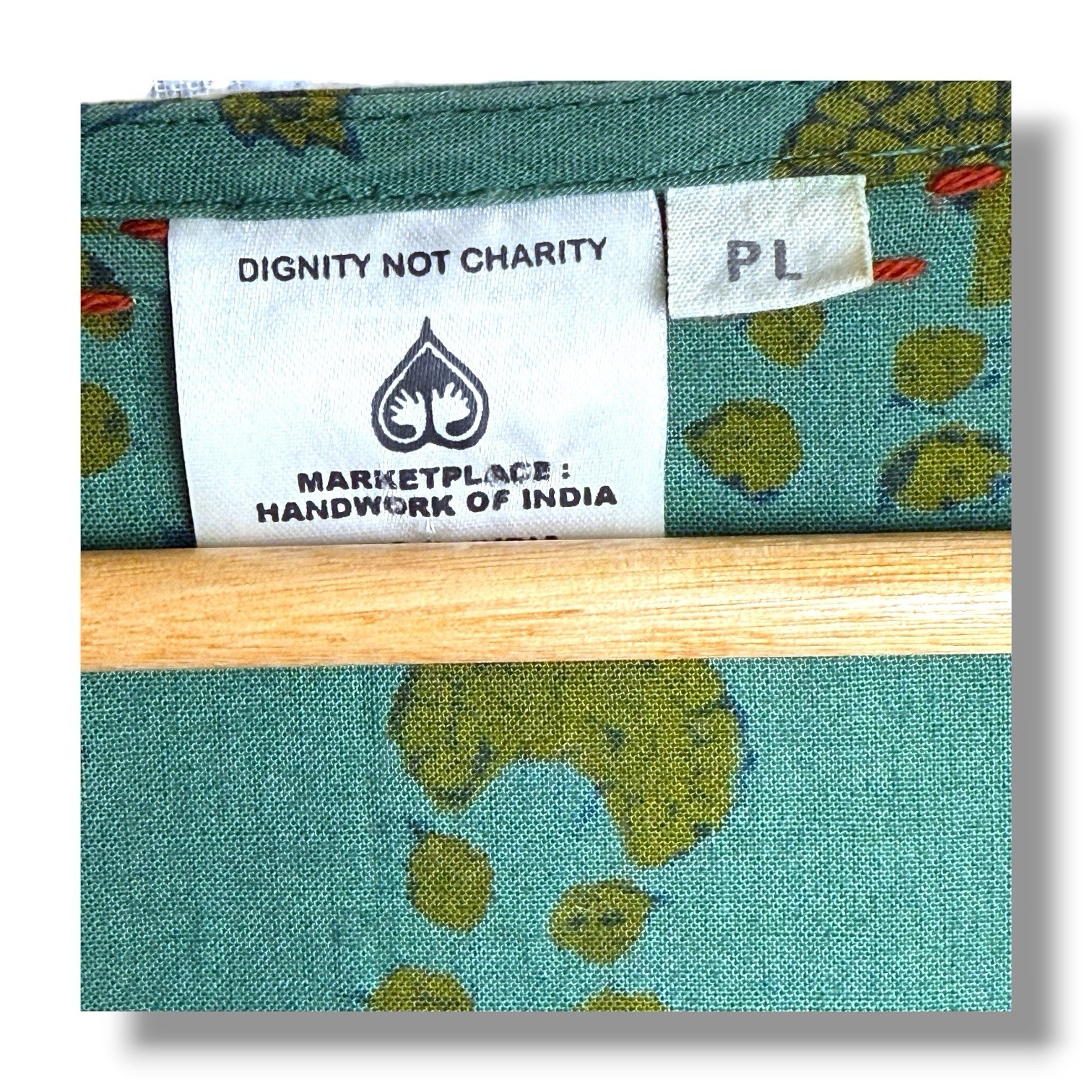 Patchwork Block Print Tunic Womens PL Artisan Hip… - image 9