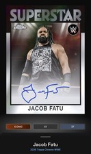 Jacob Fatu - 1986 Topps Signature Iconic - 2026 Slam WWE Chrome Digital