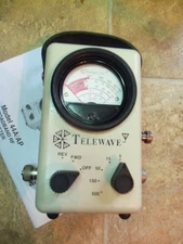 TELEWAVE 44L1P RF Thruline Wattmeter Watt Reading Meter / 500w 2-200Mhz