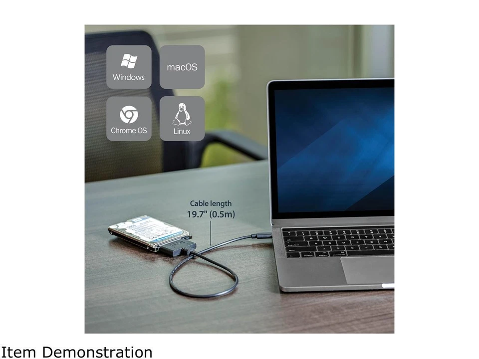 StarTech.com USB31CSAT3CB USB 3.1 (10Gbps) Adapter Cable for 2.5" SATA Drives - - Image 3 of 4