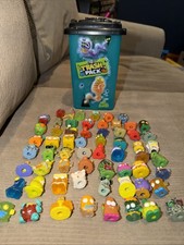 Lot of 62 Grossery Gang Trash Pack Moose Mixed Tiny Figures Large Can Toys