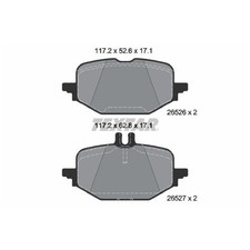 Satz Bremsbeläge Bremsklötze hinten für Mercedes C-Klasse W206 S206 CLE | 239