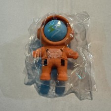 Japanese Astronaut Capsule Toy Figure Orange Space Suit Gashapon Mini Japan Seal