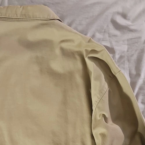 Vintage Y2k Skate Wear Matix Men's Beige Flannel Lined Jacket Twill Cotton L image 13