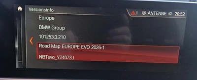 BMW NAVI UPDATE EUROPE EVO 2026 1 NBTevo ID4/5/6 mit USB & Lebenslanger FSC
