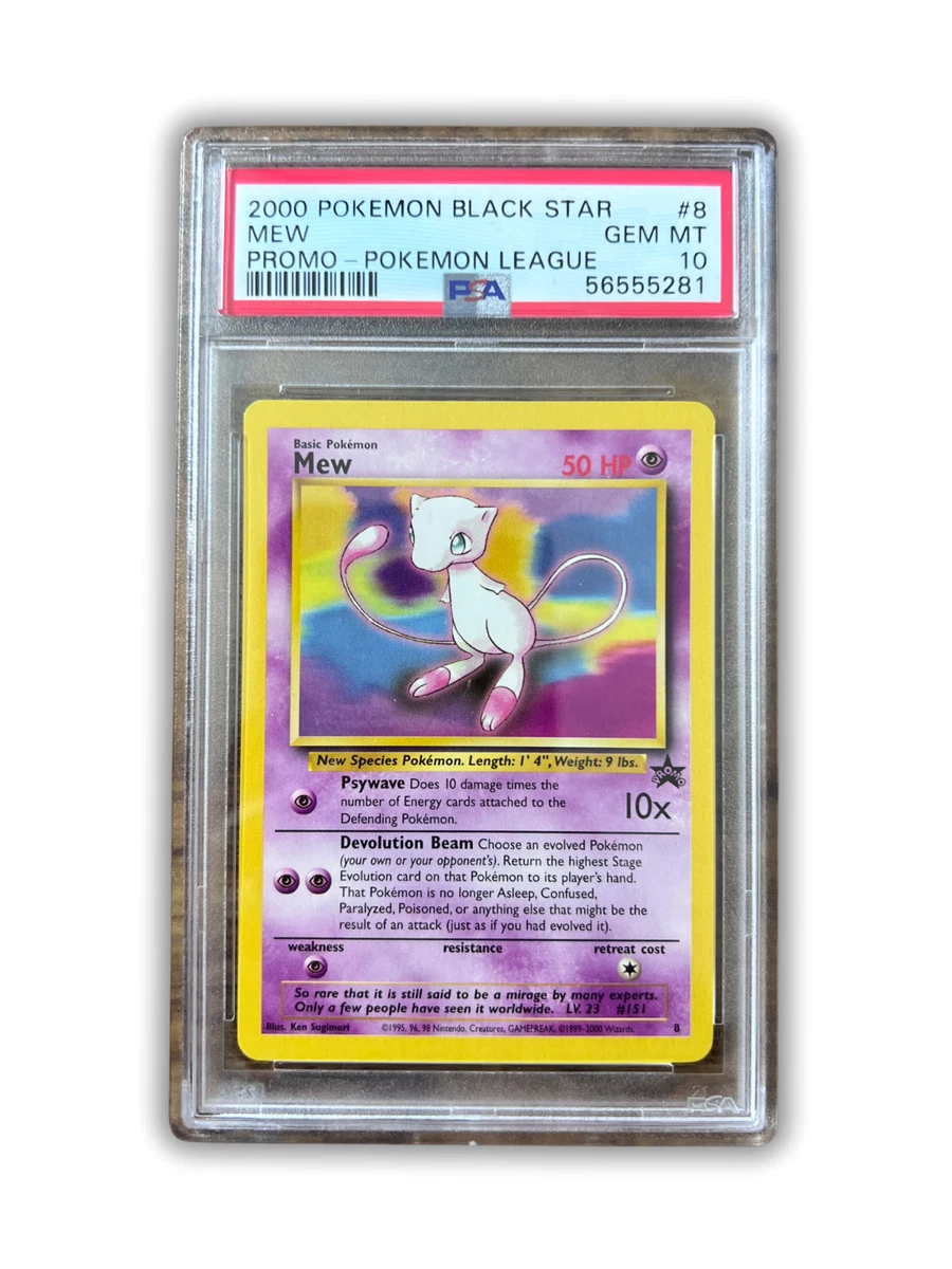 Mew Pokémon TCG Professional Sports Authenticator (PSA) Grade 10