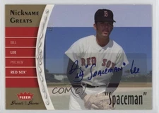 2006 Fleer Greats of the Game Nickname Greats Auto Bill Lee #NG-BL Auto e6p