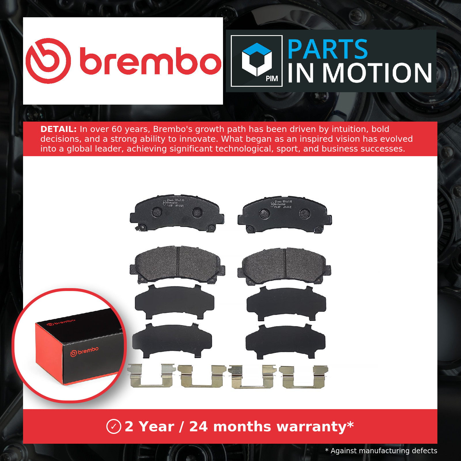 Fits BREMBO P 34 007 HAM PADS. FRONT FRONT Akebono CHEVROLET/HOLDEN/I ⭐UK Stock⭐ - Image 3
