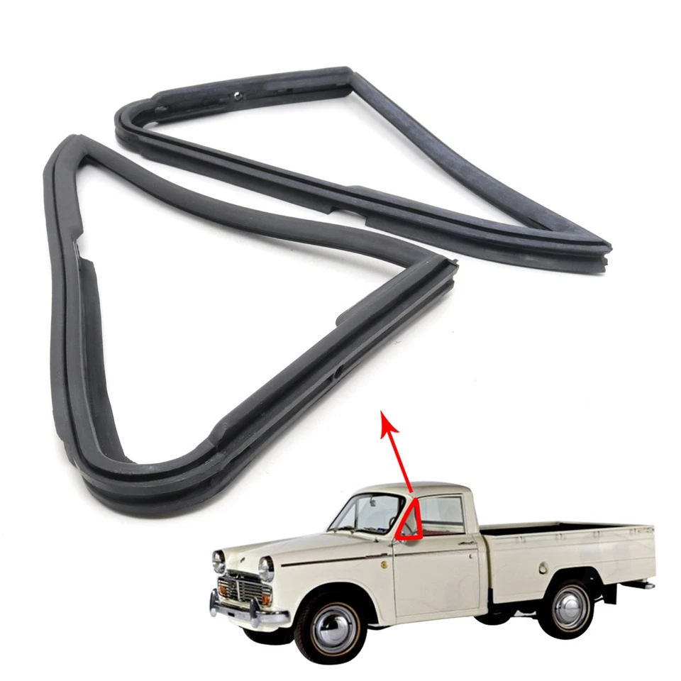 Fit Nissan Datsun 320 Pickup L320 1200 Vent Rubber Weatherstrip Quarter Seal Set - Image 2 of 4