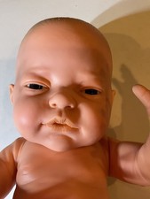 Vintage Berjusa Newborn Baby Girl Doll Anatomically Correct 15" 1980s Moveable