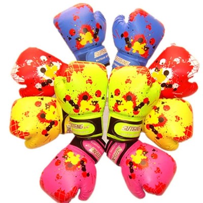 Suteng 2-7 Yrs Girls Boys Kids Boxing Gloves Strike Muay Thai Karate Fight Child