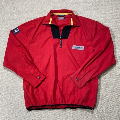 VINTAGE Nautica Wettkampfjacke Herren Medium 90s Smock Shell Segelausrüstung