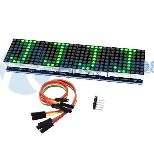 MAX7219 4 in 1 LED Display Mikrocontroller + 5P Line Dot Matrix Modul für Arduino - Bild 36 von 56