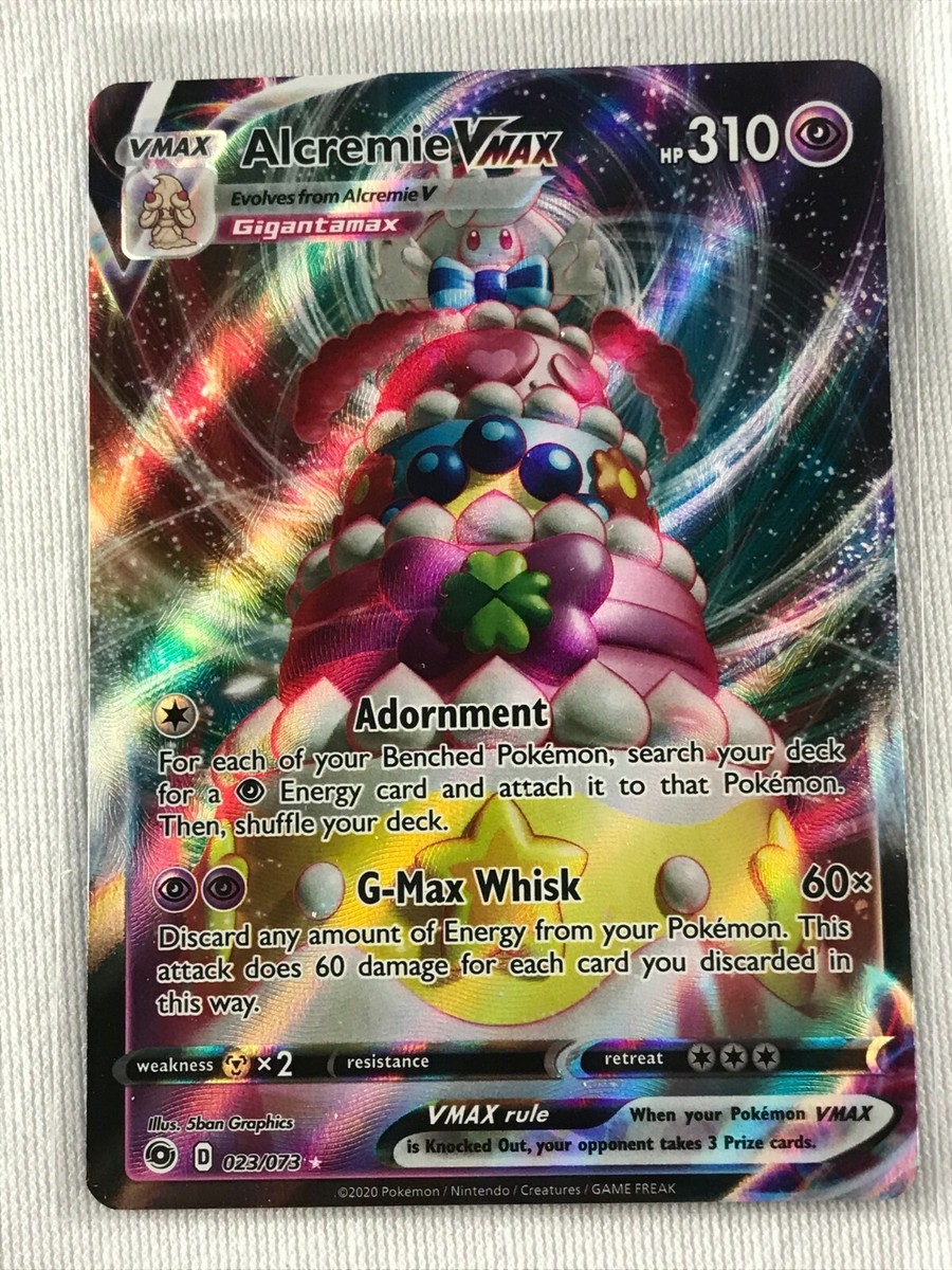 Alcremie VMAX FULL ART ULTRA RARE 023/073 Champions Path NM Pokemon TCG Card | eBay Alcremie VMAX FULL ART ULTRA RARE 023/073 Champions Path NM Pokemon TCG Card | eBay