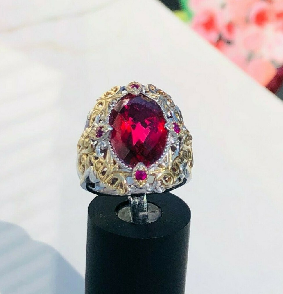 Gems en Vogue II Sterling & Gold Embraced Red Quartz … Gem