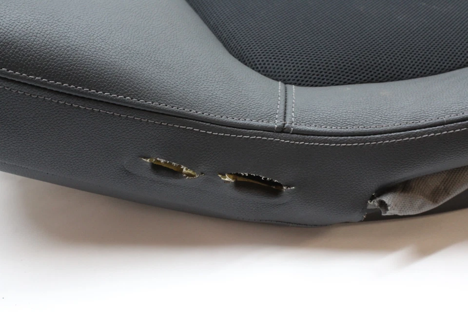 2013 SMART FORTWO FRONT RIGHT UPPER SEAT BLACK LEATHER OEM 08 09 10 11 12 14  - Image 2 of 4