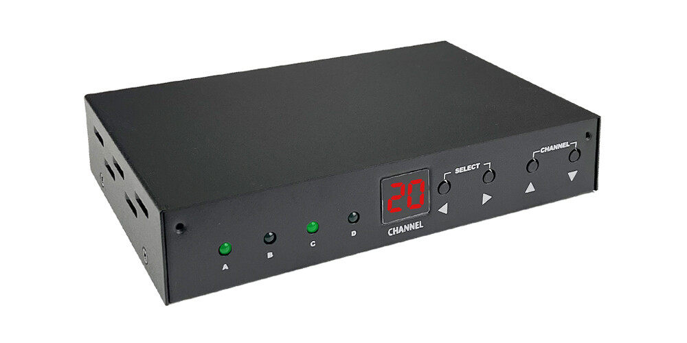 Professional 4-Channel UHF VHF CATV RF Coax TV Modulator For NTSC