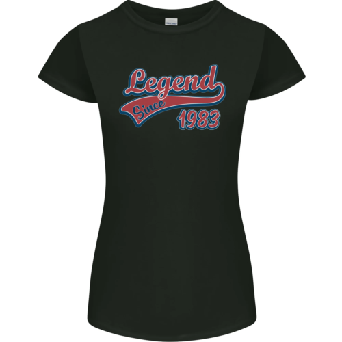 Legend Since 41st Birthday 1983 Womens Petite Cut T-Shirt - Picture 1 of 58