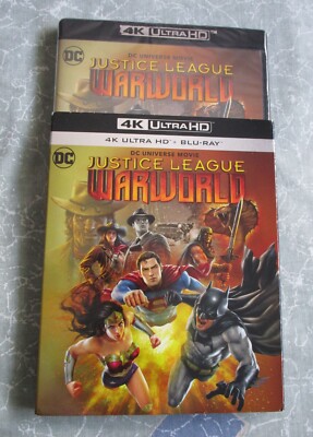 Justice League WARWORLD - 4K UHD plus BLU-RAY 2023 - BRAND NEW Free Shipping