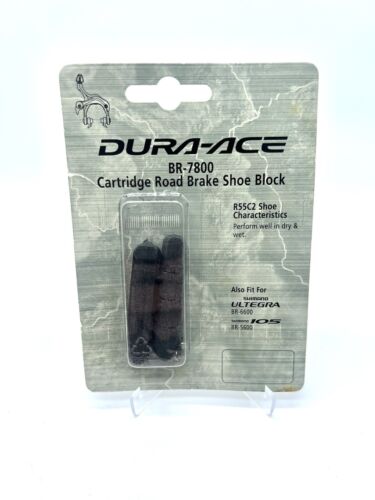 DURA-ACE BR-7800 Cartridge Road Brake Shoes (Shimano) Ultegra 6600/105 R55C2 New - Picture 1 of 6