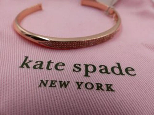 BRACCIALE KATE SPADE NEW YORK WBRUH556 ALZA LA BARRA ORO PAVÈ