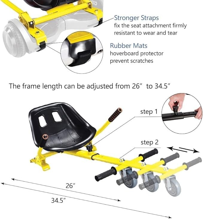 Hoverkart Aliexpress Hoverkart Attachment Kit (Red) – EBikesCalgary
