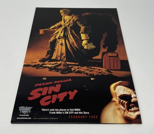 SIN CITY Frank Miller / Dawn - Store Display Flyer 8x12” 1998 Action Figure - Picture 1 of 2