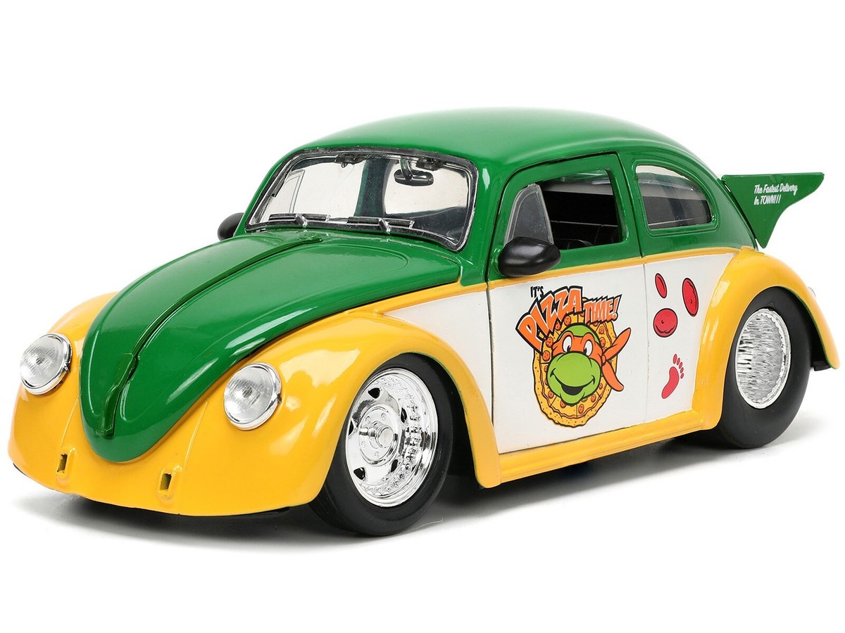 JADA TOYS ミケランジェロ 1959 フォルクスワーゲン 1959 VOLKSWAGEN DRAG BEETLE & MICHELANGELO FIGURE 