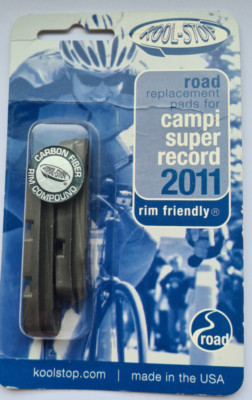 Bremsgummi Bremsbelag Kool-Stop R15 Campi Super Record Carbon 2011 OVP