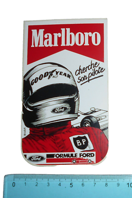 AUTOCOLLANT STICKER PUBLICITAIRE .MARLBORO . GOOD YEAR . Cherche son pilote . EUR 2,50 - FR AUTOCOLLANT STICKER PUBLICITAIRE .MARLBORO . GOOD YEAR . Cherche son pilote . EUR 2,50 - FR
