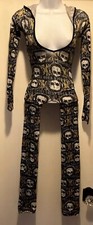 EROTIC OPEN BODYSTOCKING BODYSUIT UNDERWEAR LINGERIE CATSUIT NIGHTWEAR HOODED