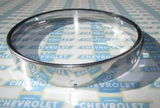 1955-1957 Chevrolet & GMC Truck Headlight Bulb  Retainer Ring. Stainless Steel 