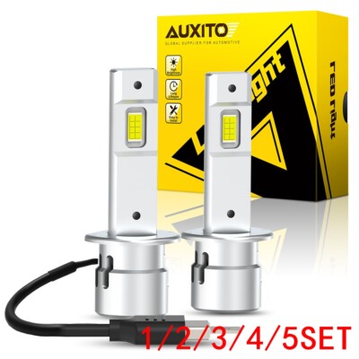 1/2set H1 LED Headlight Bulb Kit High Low Beam Lamp 6000K Super Bright White USA