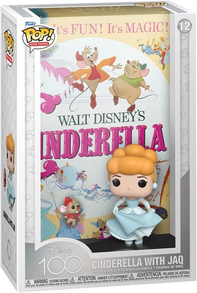 Walt Disney 100 Cinderella - Cinderella With Jaq 12 - Funko Pop! Movie Posters-image