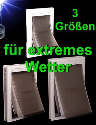 3 Größen    EXTREM WETTER HUNDEKLAPPE KATZENKLAPPE Katzentür Hundetür