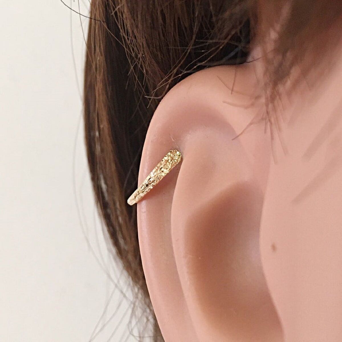 Black Helix Earring Piercing, Pave Cartilage Earrings, Helix Clicker, Helix Ring  Hoop Earring Gold, Diamond Helix, Clicker Piercing - Etsy
