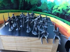 MARX TOYS RECAST 54 MM ALAMO MEXICAN SOLDIERS-16 FIGURES