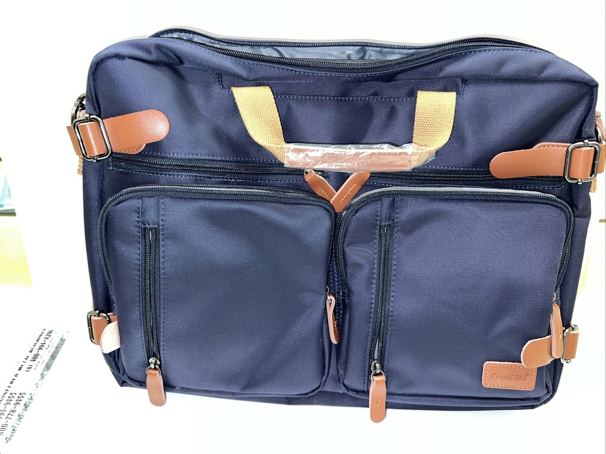 COOLBELL Blue Convertible Messenger Backpack 17