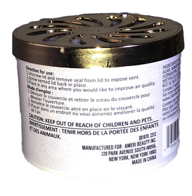 Chante Scents “Genevieve”Air-Freshener 3.52oz (100g) Solid Gel-New