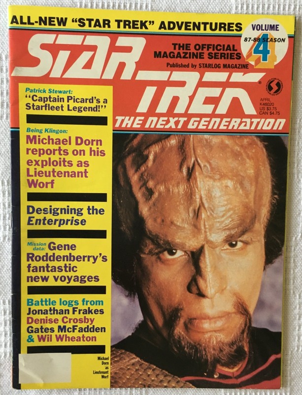 STAR TREK: THE NEXT GENERATION Magazine Vol. 4 Apr 1988