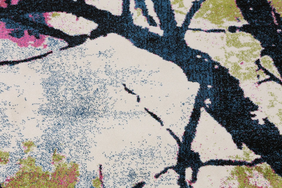 Abstract Turkish Area Rug 6x9 ft Luxury Living Room Carpet - Image 4 of 4