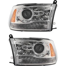 Headlight Set Of 2 Halogen Left Right For 2013-2015 Ram 1500 Hfe Outdoorsman Headlight Set Of 2 Halogen Left Right For 2013-2015 Ram 1500 Hfe Outdoorsman
