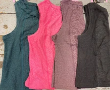 Members Mark Women's Soft Rib Tank Top Moisture Wicking Asst Sizes & Colors NWT