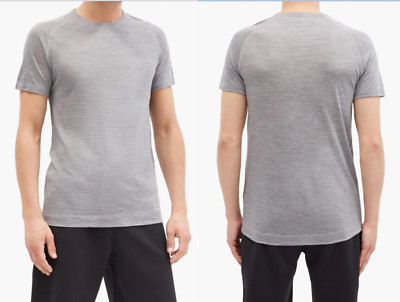FALKE ESS mens wool silk raglan sleeve silk jersey T-shirt shirt top cool New S