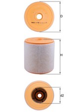 MAHLE Luftfilter LX 4961 Filtereinsatz für AUDI A6 C8 Avant 4A5 A7 Sportback 4KA