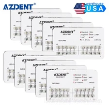 10 Packs Dental Orthodontic Brackets Braces Standard  Roth.022 Hooks 345 AZDENT