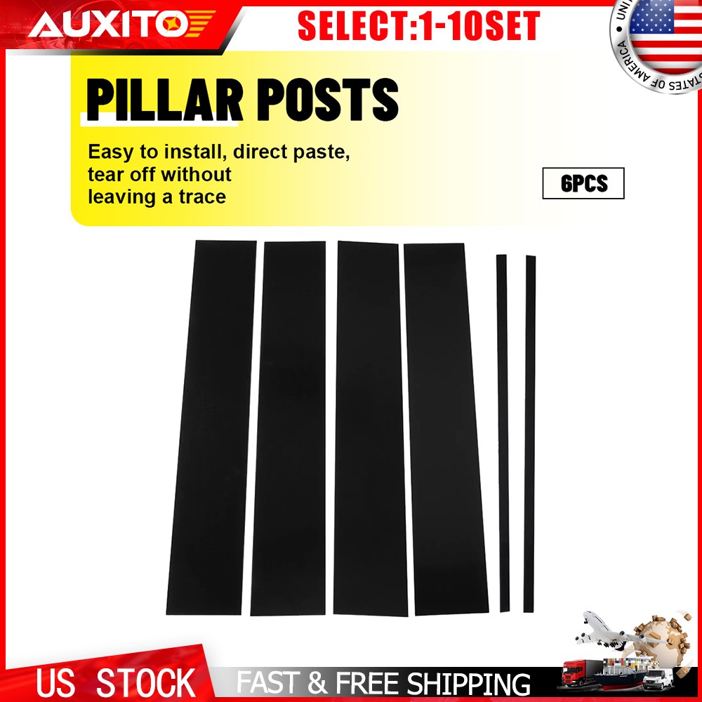 Door Applique B Pillar Trim For 2015-2020 Chevy Tahoe GMC Yukon Suburban 6-60X