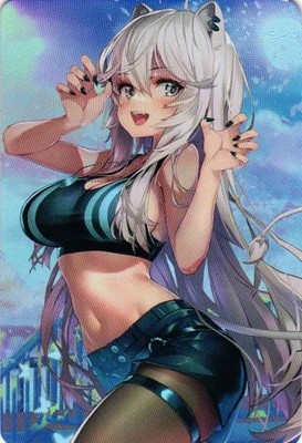 Shishiro Botan VTUBER Holographic Custom Art Goddess Story Collectible Card